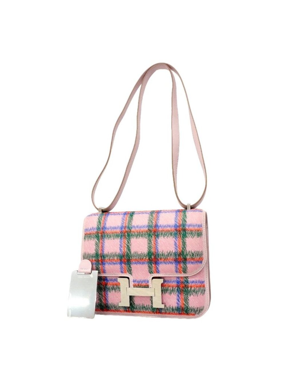 Hermes Shoulder Bag Constance Mini Swift Movepel Silver